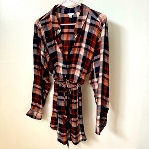Sonoma Maternity plaid tunic top